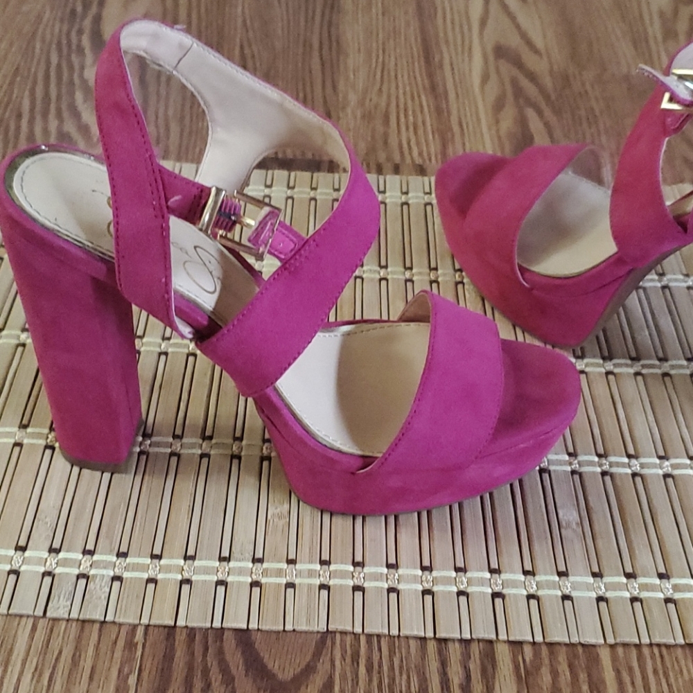 JessicaSimpson Priella Blockplatformslingback - Picture 2 of 11